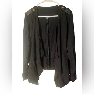Torrid Leather Cardigan Sweater